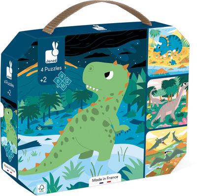 Coffret 4 puzzles Dinosaures_La Grande Récrée_1
