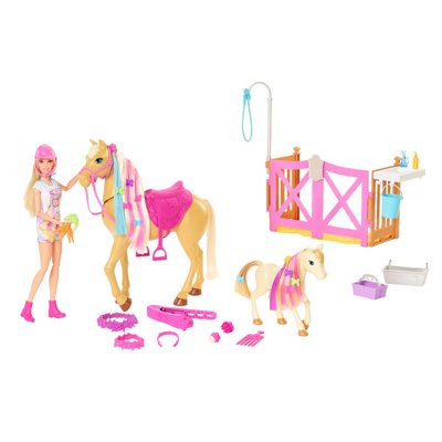 Coffret Barbie Toilettage des chevaux