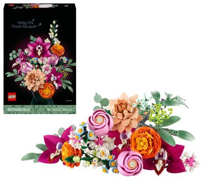 Le joli bouquet de fleurs roses LEGO Botanicals 10342_La Grande Récrée_1