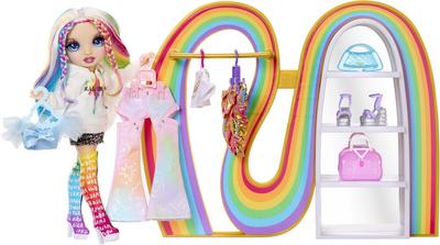 Garde robe arc en ciel avec poupée Rainbow High_La Grande Récrée_1