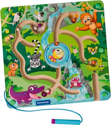 Labyrinthe Magnetique en bois Play+ - Dans La Jungle_La Grande Récrée_1