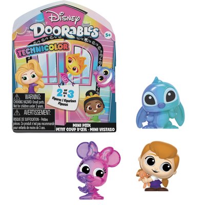 Doorables Disney série Technicolor - Coffret Mini Peek 2 ou 3 figurines