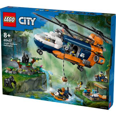L’hélicoptère de l’explorateur de la jungle au camp de base LEGO City 60437
