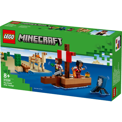 Le voyage du bateau pirate LEGO Minecraft 21259
