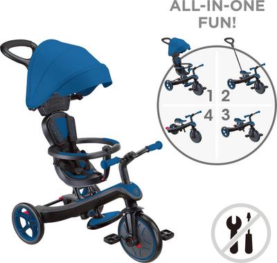 Tricycle explorer V2 - 4 en 1 bleu royal_La Grande Récrée_1