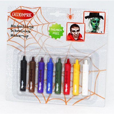 8 crayons de maquillage d'Halloween