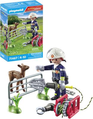 Pompier avec faon à sauver Playmobil Action heroes 71467_La Grande Récrée_1