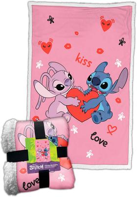 Plaid Sherpa Stitch Et Angel Kiss Love Pink_La Grande Récrée_1