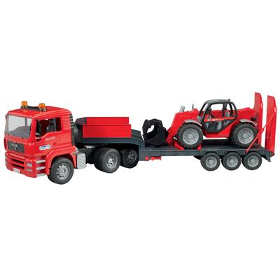 Camion de transport Man Tga avec engin Manitou MLT 633