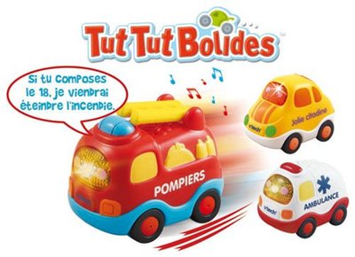 Tut Tut Bolides -  coffret Trio N°2 - 3 véhicules parlants