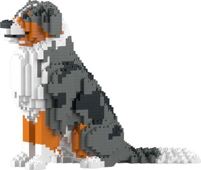 Jecka, Blocs De Construction - Chien Berger Australien Bleu Merle_La Grande Récrée_1