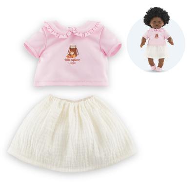 T-Shirt et jupe Petit explorateur pour poupon 30cm