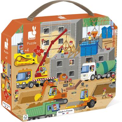 Valisette puzzle 36 pièces thème chantier_La Grande Récrée_1