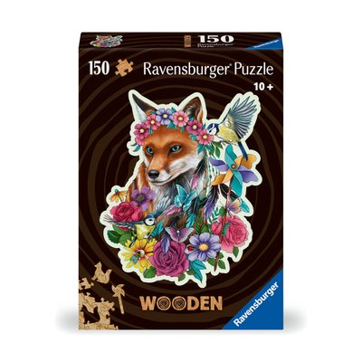 Puzzle en bois 150 pièces - renard coloré