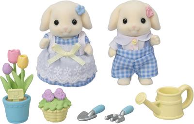 Frère Et Sœur Lapin Belier Sylvanian Families 5736 Ensemble De Jardin_La Grande Récrée_1