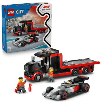 Camion de F1 avec voiture de course de F1 Audi LEGO City 60493