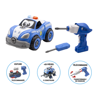 Construis ta voiture de police radiocommandée