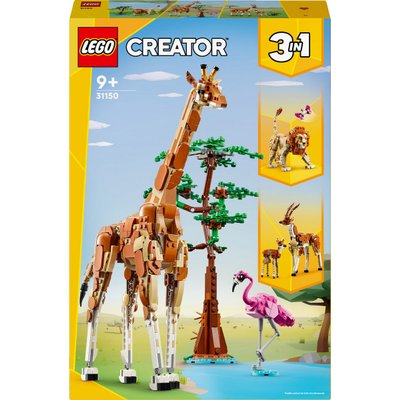 Les animaux sauvages du safari Lego creator 31150