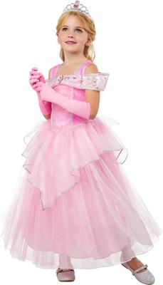 Déguisement Luxe Princesse Rose taille 8-10 ans_La Grande Récrée_1