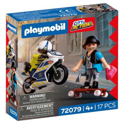 Course-poursuite en moto - Playmobil City Action 72079