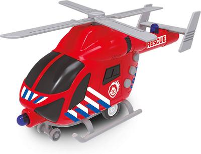 Baby Challenge - Helicoptere de Secours - 1/62 - Vehicule Friction - Rouge - Sonore et Lumineux_La Grande Récrée_1