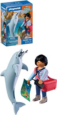 Dauphin et visiteur du Zoo - Playmobil Animal & Friends 72089_La Grande Récrée_1