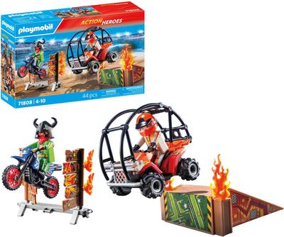 Duo de cascadeurs avec quad et moto PLAYMOBIL MY LIFE 71808_La Grande Récrée_1