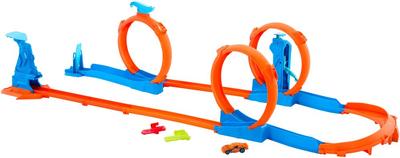 Circuit Hot Wheels Track Creator 3 loopings_La Grande Récrée_1