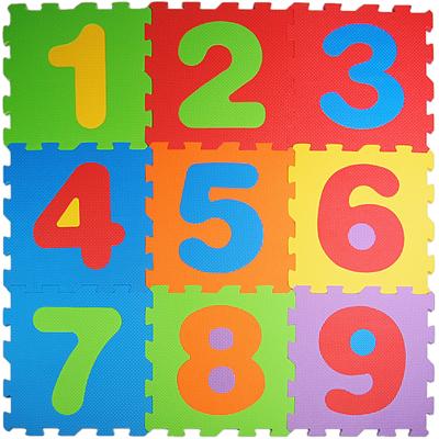 9 dalles puzzles en mousse - Numéro 1 à 9