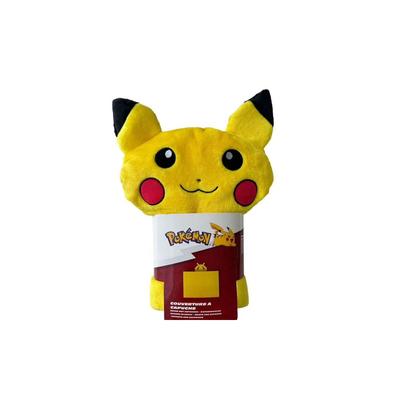 Plaid polaire capuche Pikachu