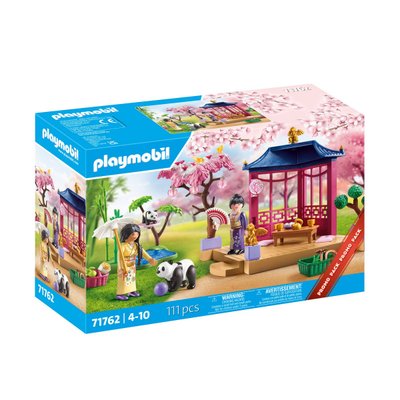 Jardin asiatique avec famille de pandas PLAYMOBIL MY LIFE 71762