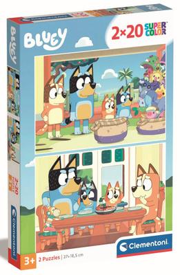 Puzzle 2x20 pièces Bluey_La Grande Récrée_1