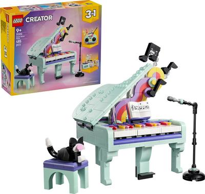 Décoration musicale : piano et chat LEGO Creator 31392_La Grande Récrée_1
