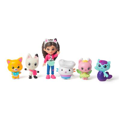 Coffret 6 figurines Chat venture Gabby et la maison magique
