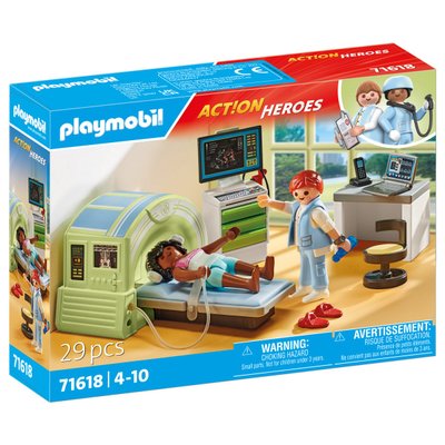Scanner médical avec patiente Playmobil Action Heroes 71618