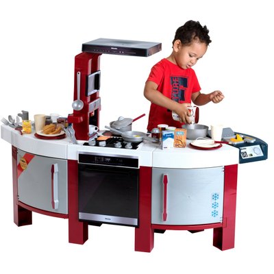 Giantex cuisine pour enfants en bois jouet d'imitation dînette cuisinière  éducatif, boutons rotatifs avec effets sonores,3 accessoires, surface  anti-rayures 92 x 50 x 93cm cuisine en rose et violet - Conforama