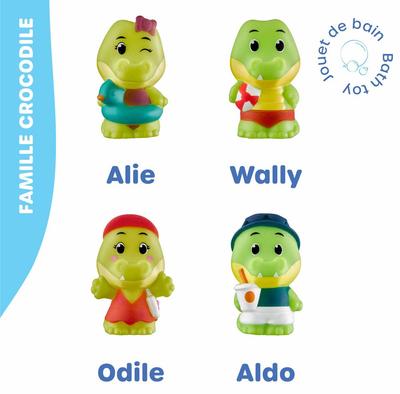 Pack 4 personnages Klorofil - famille Crocodile_La Grande Récrée_1