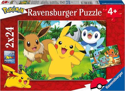 Puzzle 2x24 pièces Pikachu Pokemon_La Grande Récrée_1