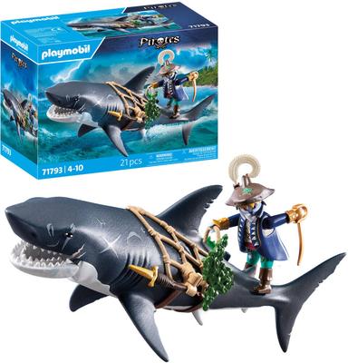 Pirate et requin avec mâchoire articulée PLAYMOBIL Pirates 71793_La Grande Récrée_1