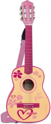 Guitare En Bois Avec Bandoulière Pour Jeunes Filles_La Grande Récrée_1
