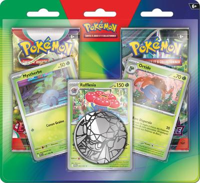 Pack 2 boosters Pokemon Mystherbe, Ortide et Rafflesia_La Grande Récrée_1