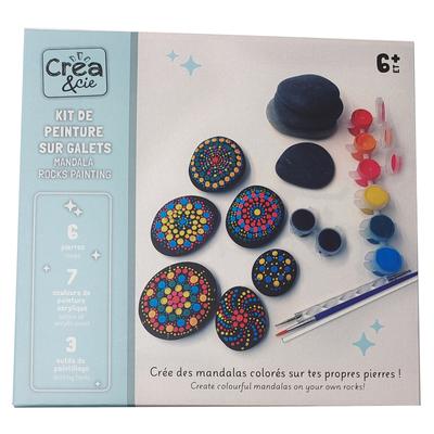 Kit de peinture mandala sur galets 