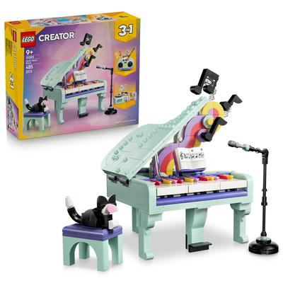 Décoration musicale : piano et chat LEGO Creator 31392