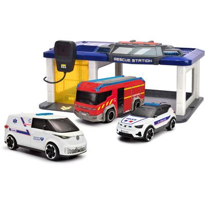 Centre de secours et 3 véhicules