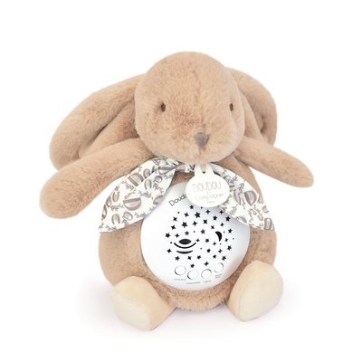 Veilleuse musicale projection beige sable - Lapin Doudou