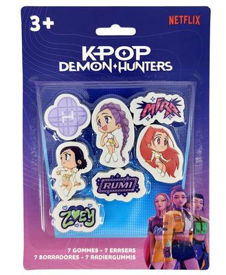 Set de 7 Gommes Kpop Demon Hunters_La Grande Récrée_1
