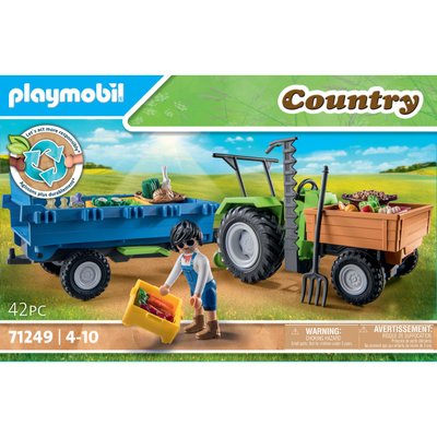 Tracteur avec remorque Playmobil Country 71249