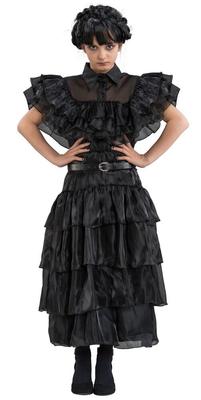 Déguisement Robe de Bal Noire Mercredi Taille 140 Cm_La Grande Récrée_1