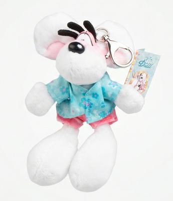 Porte-clés Peluche Tenue Summer 15Cm Diddl_La Grande Récrée_1