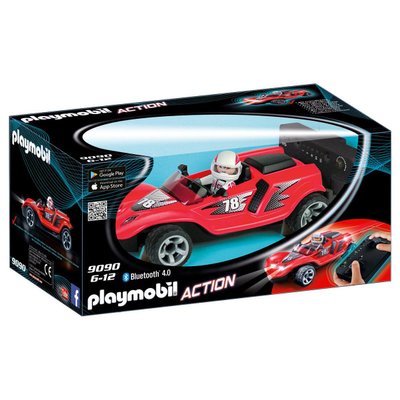Voiture de course rouge radiocommandée Playmobil Action 9090